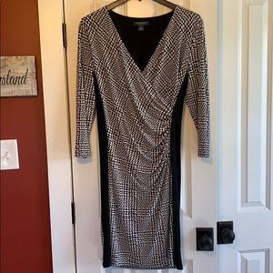NWOT Ralph Lauren Faux Wrap V-neck Dress